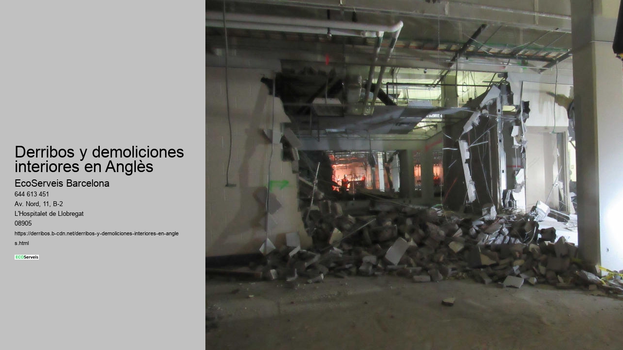 Derribos y demoliciones interiores en Anglès