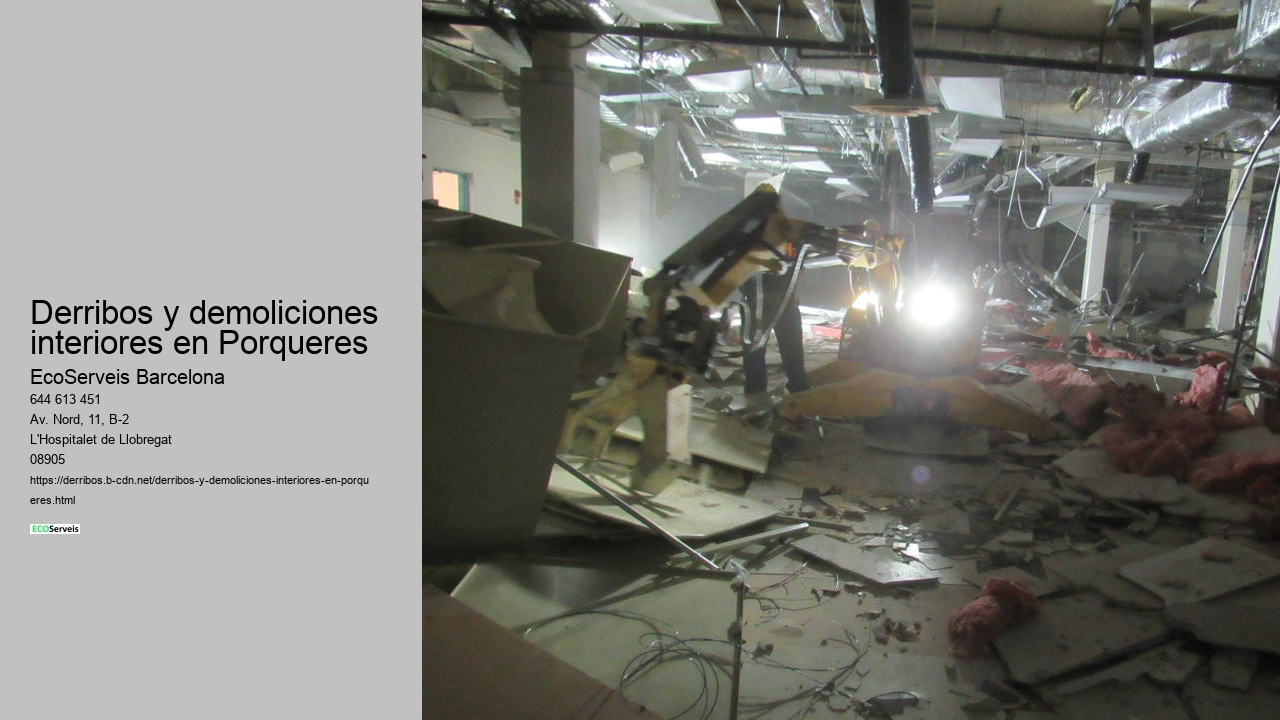 Derribos y demoliciones interiores en Porqueres
