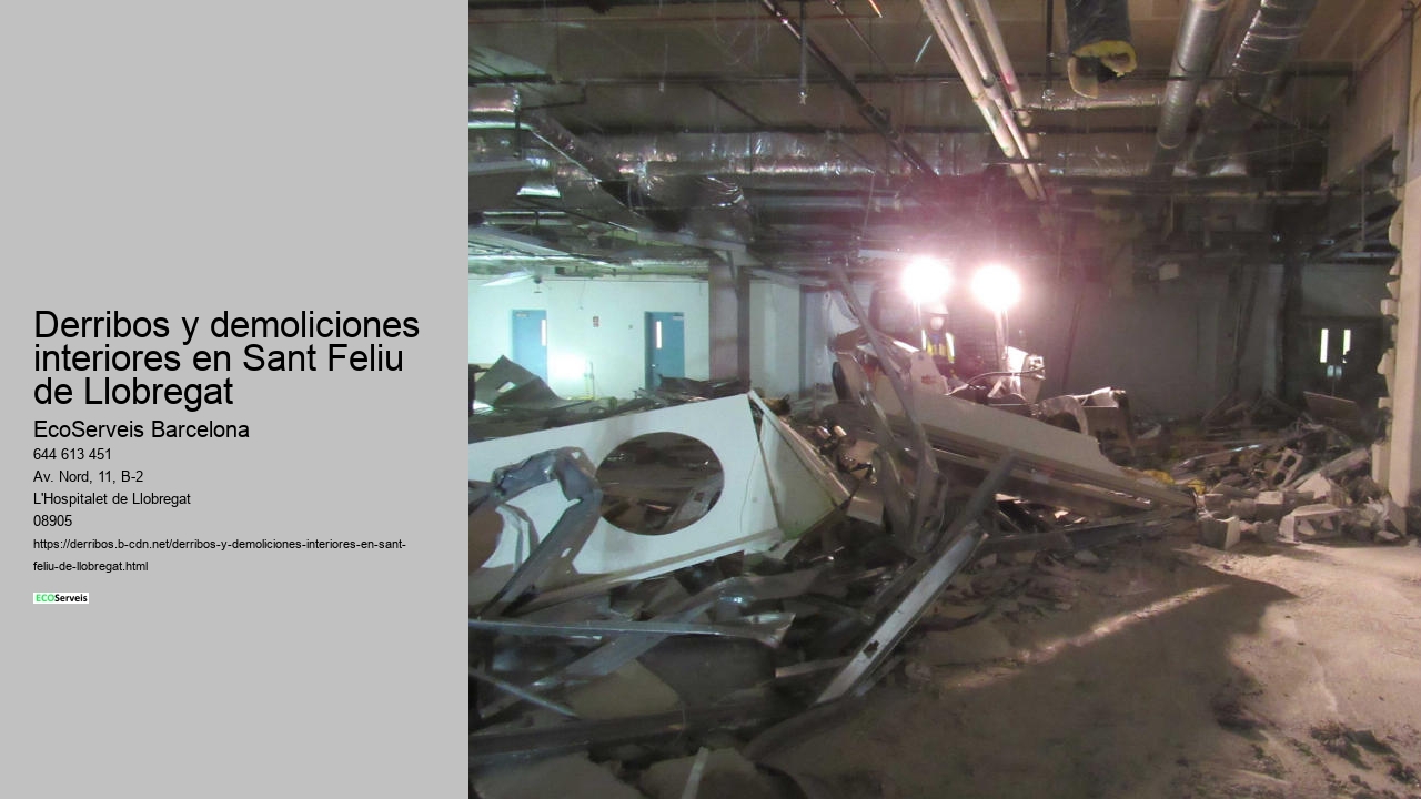 Derribos y demoliciones interiores en Sant Feliu de Llobregat