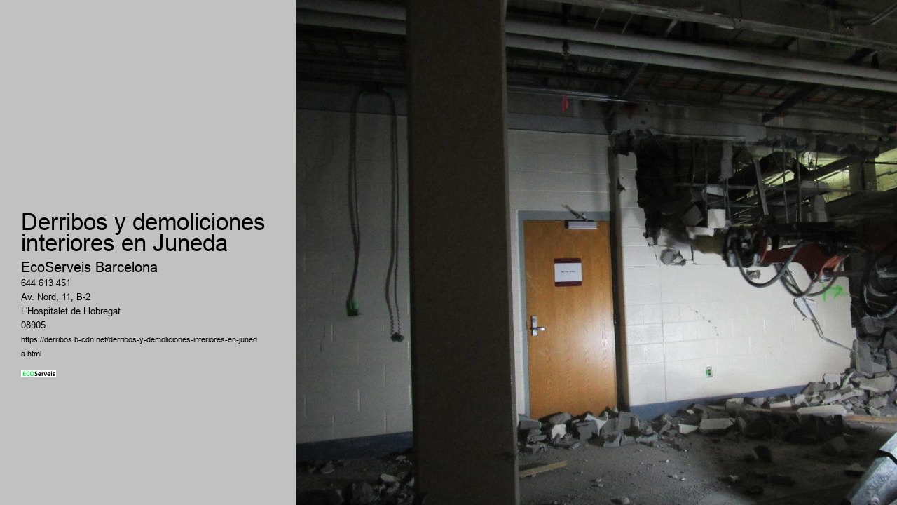 Derribos y demoliciones interiores en Juneda