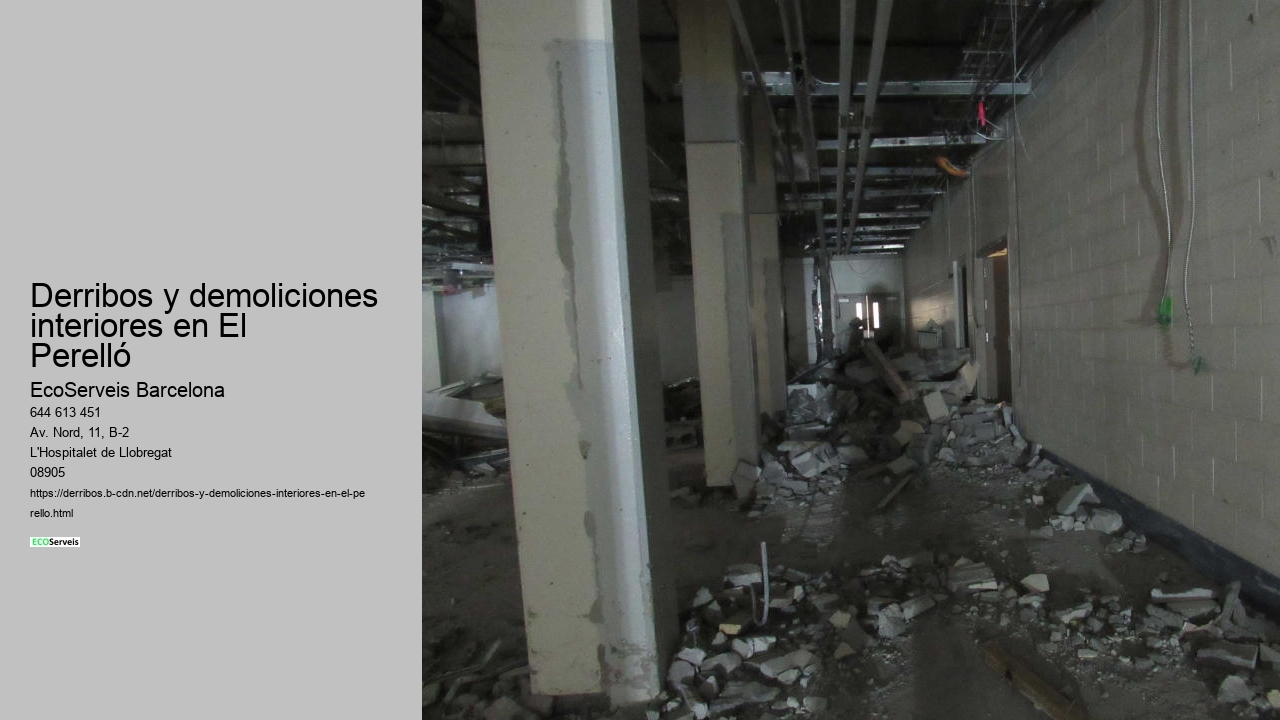 Derribos y demoliciones interiores en El Perelló