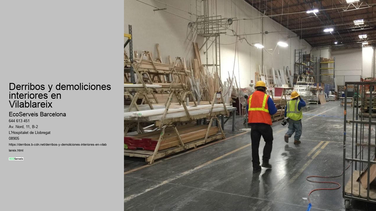Derribos y demoliciones interiores en Vilablareix