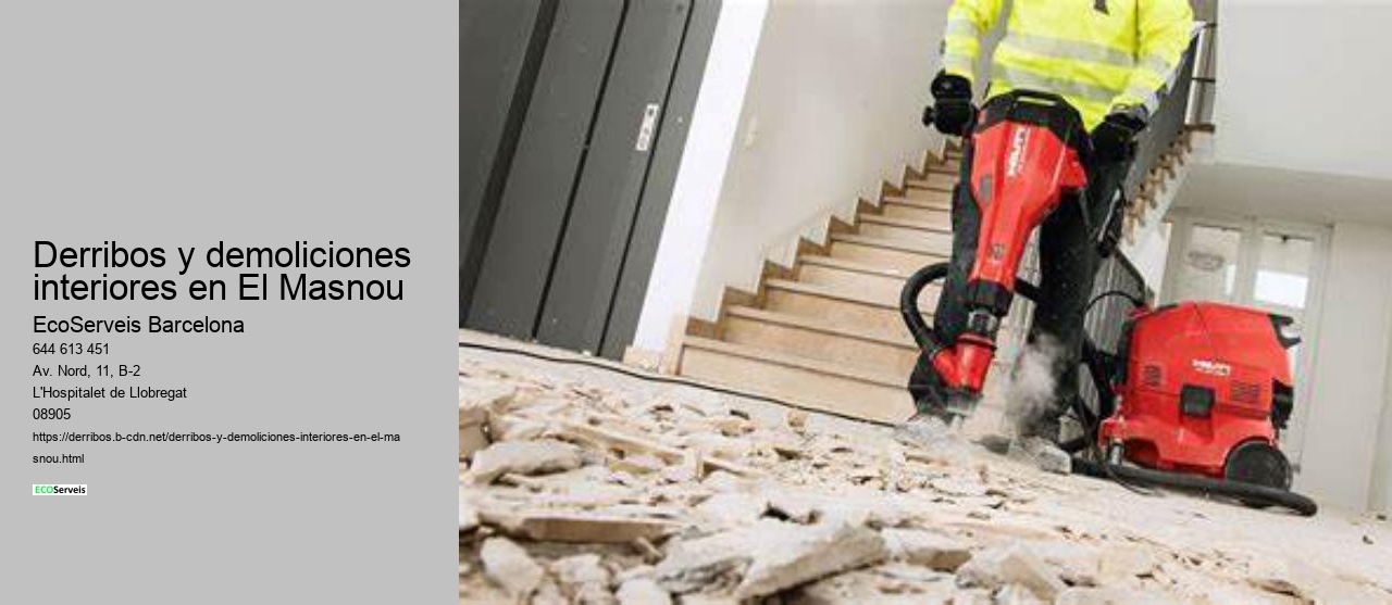 Derribos y demoliciones interiores en El Masnou