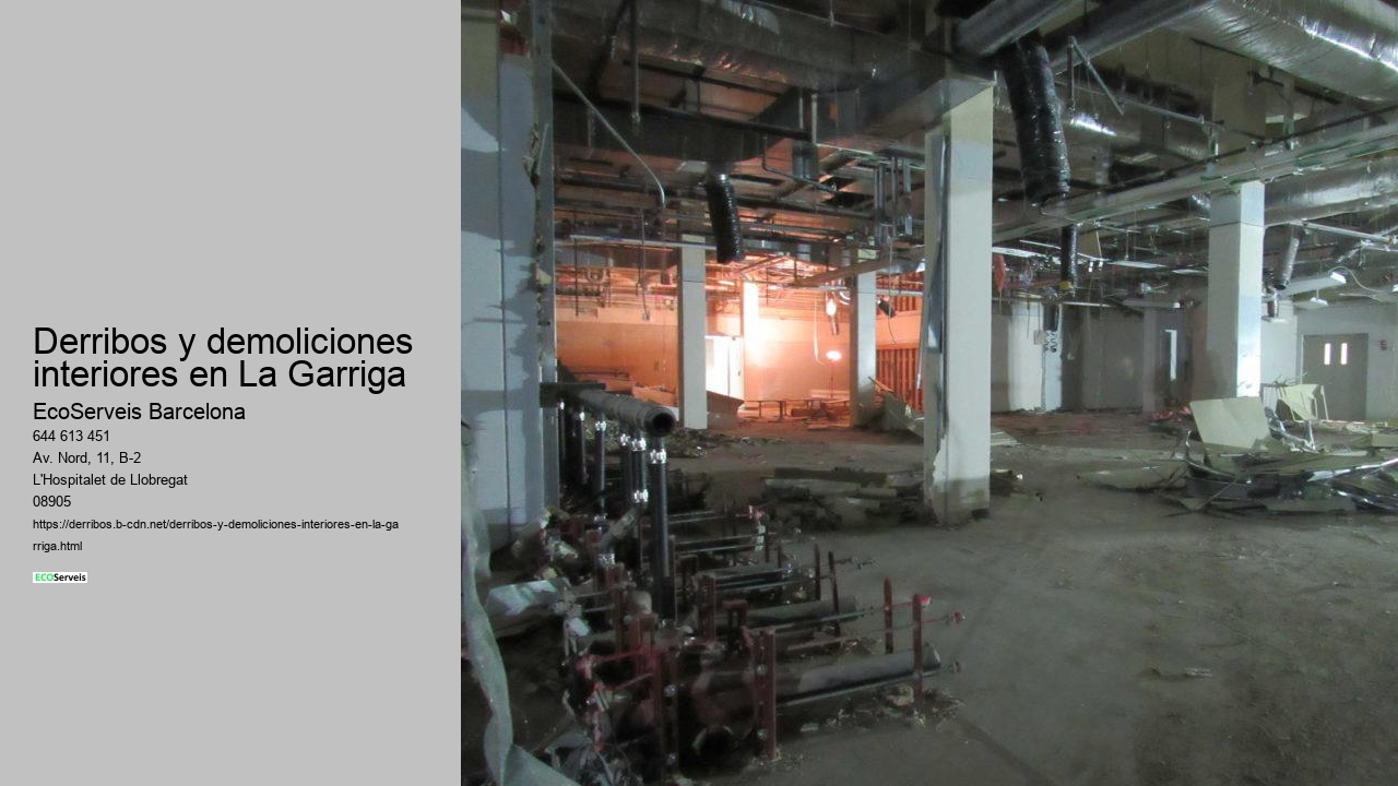 Derribos y demoliciones interiores en La Garriga