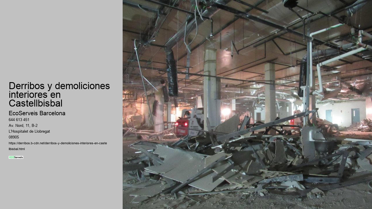 Derribos y demoliciones interiores en Castellbisbal